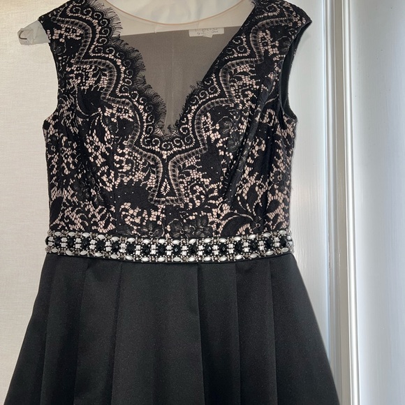 Patra Black and Silver Embellished Prom Dress - Picture 2 of 5